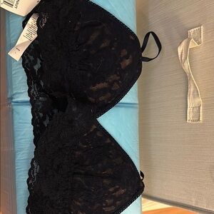 Hanky panky Elegant navy Lace Bralette new with tags size large